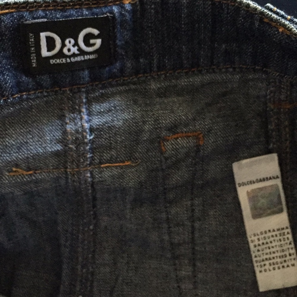AUTHENTIC DOLCE & GABBANA denim skirt, size 26/40 - Picture 8 of 8